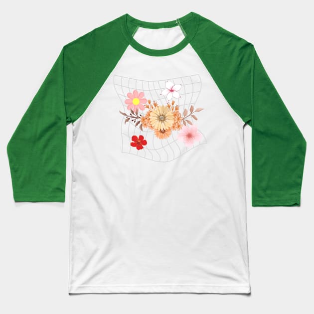 Beautiful flower Baseball T-Shirt by BlunBla Design